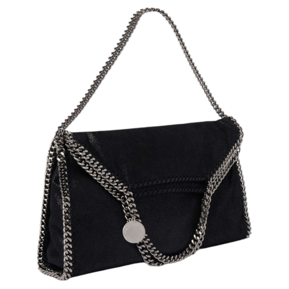 Authentic Stella McCartney iconic black silver Falabella tote bag NEW NWOT - Picture 6 of 11